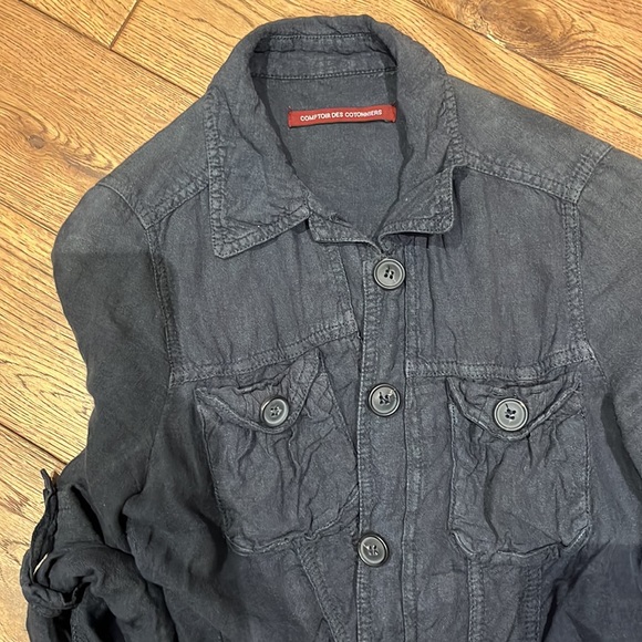 Comptoir Des Cotonniers size 34 (XS) 100% linen top - Picture 3 of 3